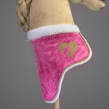 Deluxe Decke pink-weiss-gold