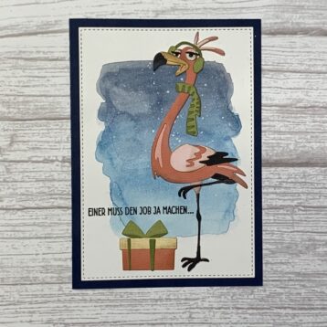 Flamingo Weihnachtsmann 01