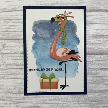 Flamingo Weihnachtsmann 01