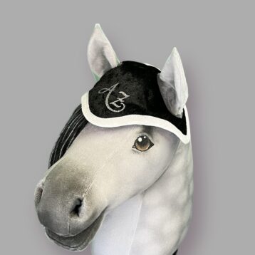 Fliegenohren schwarz - weiss (personalisiert silber)