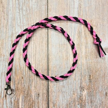Anbindestrick schwarz - pink